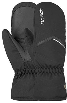 Reusch Damen Fäustling Marisa Mitten mit weichem Softshell-Obermaterial black/white, 7.5