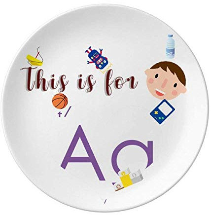 Química Elementos Período Mesa Transición Metales Plata Ag Porcelana Plato Cena Plato Redondo Niño Hombre