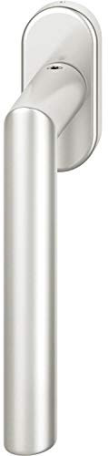 FSB Fenstergriff 341076 - Griff auf ovaler Rosette, Aluminium silber eloxiert