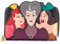 Loungefly Disney Portefeuille en Cuir synthétique Motif scène de méchant Evil Belle-mère et Belle-sœurs