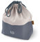 monbento - Lunch Tasche MB Pochette L Natural - Polyester und Baumwolle Gross Bento Tasche - für Büro/Meal Prep/Schule - Kann eine Bento Box + Flasche + Besteck-Set Enthalten - Blau