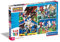 Clementoni 25280 Sonic Supercolor Puzzle Sonic-3X48 Teile Ab 4 Jahren, buntes Kinderpuzzle mit besonderer Leuchtkraft & Farbintensität, Geschicklichkeitsspiel für Kinder, Mehrfarbig, One Size