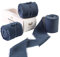 Waylipun 3 Rollen 5cm x 6.4M Geschenkband Schleifenband, Hochzeit Festival Bänder, Chiffonband Dekoband zum Verpacken von Geschenken, Blumensträuße, Hochzeitseinladung, DIY Handwerk - Dunkelblau