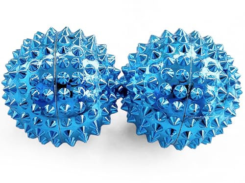 2x DBT Skills Igelball | Magnetischer Hochstress Akupressurball | Dunkelblau | 32mm Durchmesser | zum Stressabbau oder zur Massage, gegen Anspannung und für mehr Beweglichkeit und Konzentration