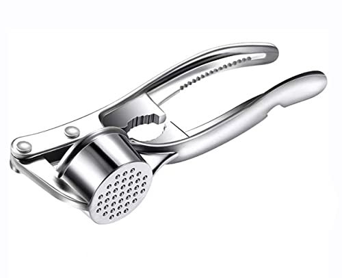 Squeezer,Stainless Garlic Crusher Press,Easy Use Garlic Chopper No Need to Peel Easy to Clean.