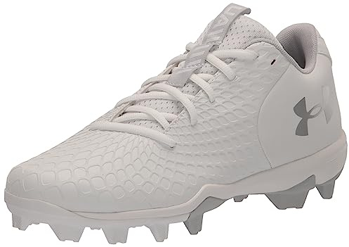 Under Armour Glyde 2.0 RM - Zapatillas de softbol para mujer, 100 Blanco Blanco Plata Metálico, 43 EU