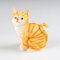 Wurm Spardose, Sparbüchse, Sparschwein Katze, Größe 18 cm, Orange, Keramik, Art Deco, Kinder, Katzenliebhaber, Dekorationsinteressierte Erwachsene