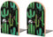 Serre-livres pour étagères pour contenir des livres, motif cactus occidental, vert, petit bouchon de livre antidérapant, décoration en bois pour la maison, le bureau