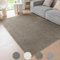 Ceneco Taupe Teppich, Dünne Teppich Wohnzimmer, Waschbarer Teppich Schlafzimmer,Kurzflor Teppich Kinderzimmer,rutschfeste Teppich Büro, Lounge Weiche Teppiche (Taupe, 140×200cm)