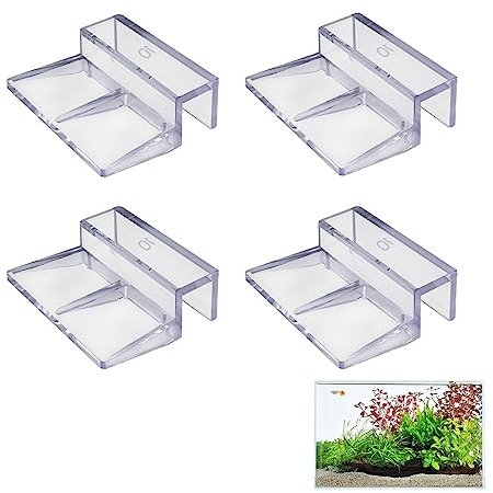 boiler 4 clips de tapa de acuario, soporte acrílico transparente para tapa de acuario, clip de cubierta de cristal para cubierta de acuario, cubierta de acuario, cubierta de acuario, tapa de acuario