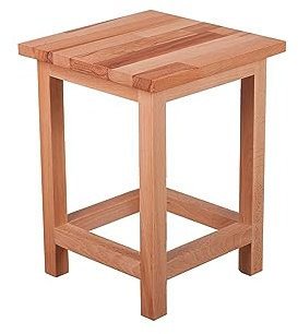 möbelando Blumenständer >Marco< in Kernbuche aus Massivholz - 30x40x30cm (BxHxT)