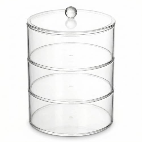 QWORK® 3 lagiger gürtel organizer, gürtel aufbewahrung, stapelbare acryl gürtelhalter für gürtel, uhren, armbänder
