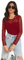 ohmydear Women's Bodysuits Long Sleeve Lace Mesh Bodysuit Stretchy Sheer Leotards for Women Body Top Plus Size Red Body Suits Sexy Clubbing Outfits
