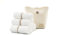 Homy Textiles Bambus-Babywaschlappen, Flanell-Waschlappen, 6 Stück, 25 x 25 cm, extrem weiche Baby-Flanell-Gesichtstücher für empfindliche Haut – dekorative Aufbewahrungstasche aus 100% Baumwolle – w