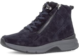 Gabor Damen Schnürstiefeletten, Frauen Stiefeletten,schnürboots,Winterstiefeletten,Winterschuhe,warm,gefüttert,Ocean (Flausch),37 EU / 4 UK