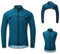 2-in-1-Fahrradweste für Herren mit abnehmbaren Ärmeln Jacke Sonnenschutz reflektierender Fahrrad-Windbreaker wasserdichtes Lauftrikot für den Außenbereich MTB-Bergsteiger-Fahrradmantel,Blue-XXL