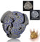 2025 Schatten Roulette Würfelspiel für DND Würfel Set, 7-in-1 Dragon Metallic D&D Würfel mit Geschenketui für Dungeons and Dragon Spiel, RPG Rollenspiel Tischspiel Geschenke (Blau Silber)