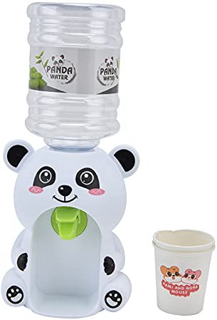 Mini Water Dispenser Toy Cute Animal Shape Drinking Fountain Kids Kitchen (Panda Lindo Grande)