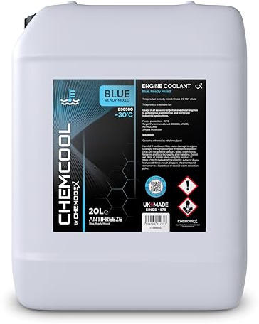 Chemodex ChemCool -30°C Ready To Use, Mixed Antifreeze Coolant in Blue - 20 Litres