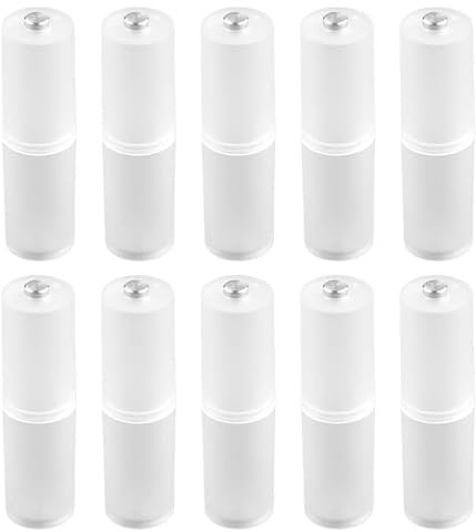 10 PCS Battery Holder Converter - Battery Holder Adapter Cell Plastic Case Switcher for AAA to AA Size