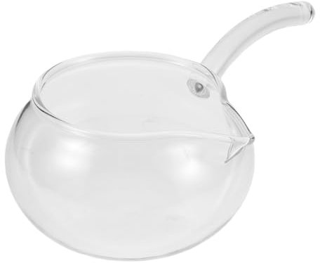 Zerodeko Klarer Borosilikat-teekrug Mit Seitlichem Ausguss Traditionelles Cha-hai-design Für Teezubereitung Und Servieren Von Kung-fu-tee Und Suppe