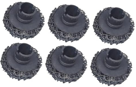 predolo 6X Bremsnaben-Reinigungsscheiben, Bremstrommel, Rotor, rund um die Stehbolzen, Rostentfernung, Radnabenreiniger, Schwarz