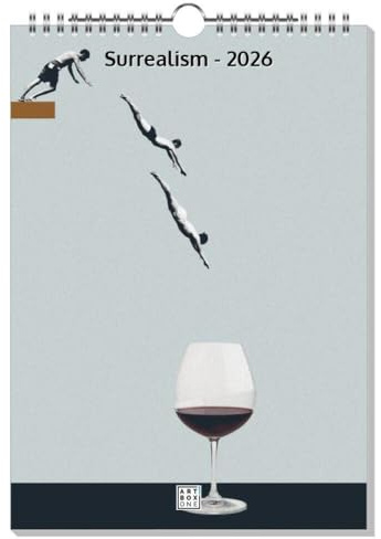 artboxONE Kalender 2026 Surrealism Wandkalender A4 2026 Lustig