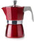 IBILI Moka express Evva Red, 6 tazze, 300 ml, alluminio fuso, adatta per l’induzione