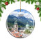 Weekino Österreich Innsbruck Tirol Panorama Weihnachtsdekoration Christbaumkugel Hängender Weihnachtsbaum Anhänger Dekor City Travel Souvenir Collection Porzellan 2,85 Zoll