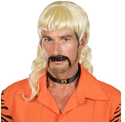 amscan 9908763 - Adults Not Your Average Joe Wig & Moustache