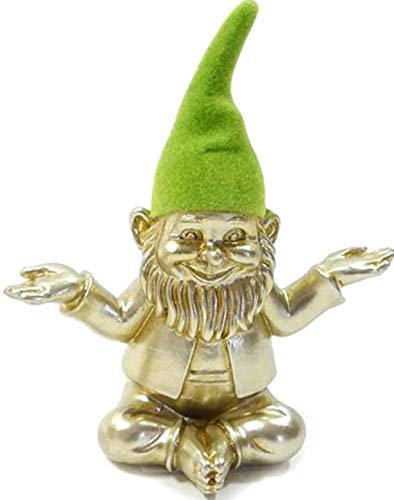Pommerntraum ® | WohnDekoration Dekorationsfigur Yogafigur Yoga-Zwerg Yogazwerg Zen-Zwerg beim Yoga Meditation Zen Pilates Sport Sportübungen