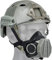 PJ Typ Fast Air Gun Helm Dual-Mode Spezielle Taktische Atemschutz Maske, Atemschutz Maske Mit Austauschbarem Filterelement