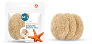 Balmy Naturel Loofah Gesichtspeeling Disc 3er