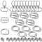 40 Stk 4 MUSTER D-Ringe Schiebeschnalle Triglide Gurtversteller Drehbare Karabinerhaken Magnetknopf Magnetverschluss Metall Magnetische Knöpfe für DIY Tasche Geldtasche Rucksack Zubehör Gurt 3.2cm
