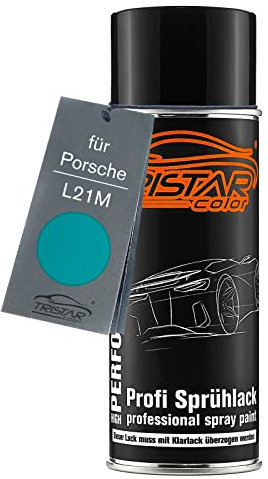 TRISTARcolor Autolack Spraydose für Porsche L21M Türkis Basislack Sprühdose 400ml