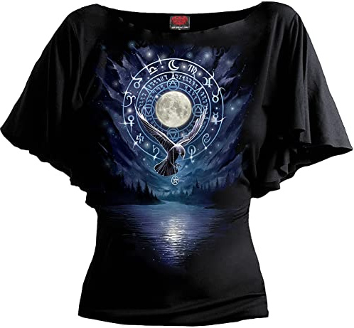 Spiral Witchcraft Frauen T-Shirt schwarz Gothic, Rockwear