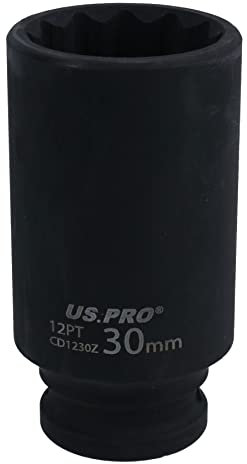 30mm 1/2 Drive Deep Metric Impact Hub Axle Nut Socket 12 Sided Bi Hex