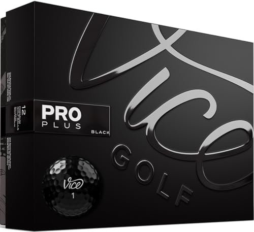 Vice Golf Pro Plus Golfbälle, Limitierte Auflage, Schwarz
