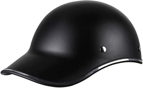 qloijnv Casco Moto Jet Vintage Mezzo Casco Scodella Moto Casco Aperto Omologato ECE Vintage Casco da Berretto da Baseball per Scooter Ciclomotore Cruiser Adulto Unisex per Uomo Donna