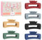 Wolfway 4 pollici grandi fermagli per capelli 6 pezzi clip per artigli per capelli spessi grandi clip rettangolari per donne e ragazze grande antiscivolo acrilico ganascia clip