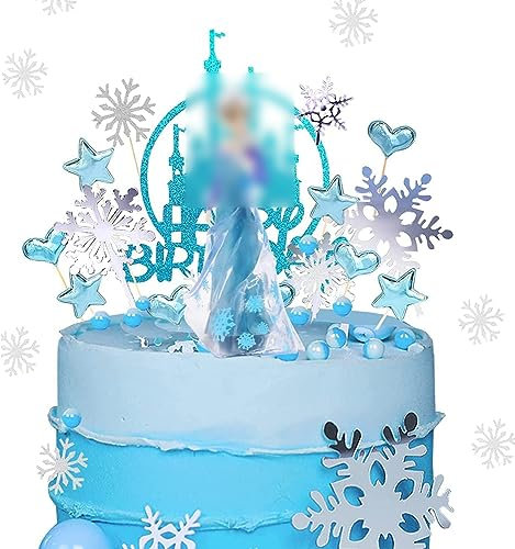 Cake Decorations 26PCS P-rincesses Cupcake Toppers Happy Birthday Tortendeko Cake Decoration for Children Princess Theme Party Birthday Party Cake Decoration Supplies für Jungen Kinder Mädchen