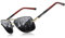 KINGSEVEN 2023 Marke Männer Aluminium Sonnenbrille HD Polarized UV400 Spiegel Männer Sonnenbrille Frauen für Männer Oculos de sol N724 (Gold Grau)