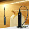 Sensky Rechargeable Motion Sensor Light, Battery Powered LED Strip Lights,Dimmable Under Cabinet Lighting with PIR Motion Sensor for Wardrobe, Cupboard, Hallway, Stairs(2M, Warm White,Black)