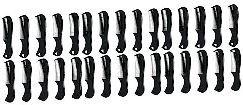 FRCOLOR 30stücke Teiliges Bartkämme Für Tragbare Mini-haarbürsten Mit Feinzähnen Und Abgerundeter Oberfläche Für Bartpflege Und Haarglättung Für Unterwegs