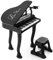 DREAMADE 37 Tasten Keyboard Kinder, mini E-Piano mit Hocker & Mikrofon & 3 Lehrmodi & 8 Rhythmen & Aufnahme, Elektronisches Klavier für Mädchen & Junge ab 3 Jahre (Schwarz)