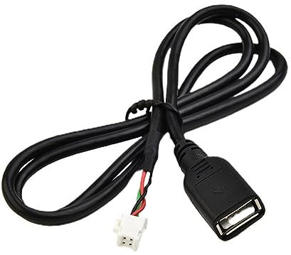 ihreesy Android Car Radio Stereo Harness Adapter,75cm USB Cable 4 Pin Radio Stereo Wiring Harness Radio Wiring Harness Connector Adapter Replacement