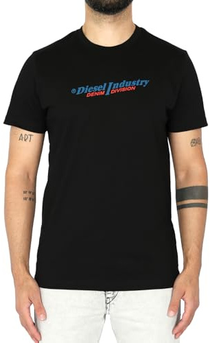 Diesel - Herren Rundhals Slim Fit T-Shirt - T-Diegor New Industries, Größe:M