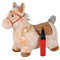 KNORRTOYS.COM 40250 Hüpftier, Pferd beige inkl. Luftpumpe
