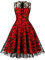 Allbestop Robe médiévale de Renaissance pour Femme,Robe ete Longue Femme Robe Longue Gothique Médiévale Femme Robe De Mariée Boho Deguisement Halloween Femme Enceinte Robe Princesse Fem(Rouge,XXL)