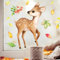 Wandtattoo Loft Fensteraufkleber Herbst Rehkitz Reh Waldtier Blätter herbstlicher Fensteraufkleber Fensterdeko, 3. A2 Bogen